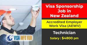 Technician Job in New Zealand for India Applicants